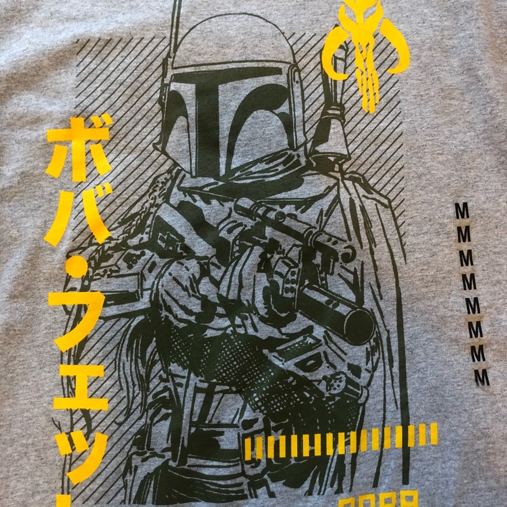 Star Wars Men’s Tee Medium Gray/Green/Yellow - Picture 4 of 10
